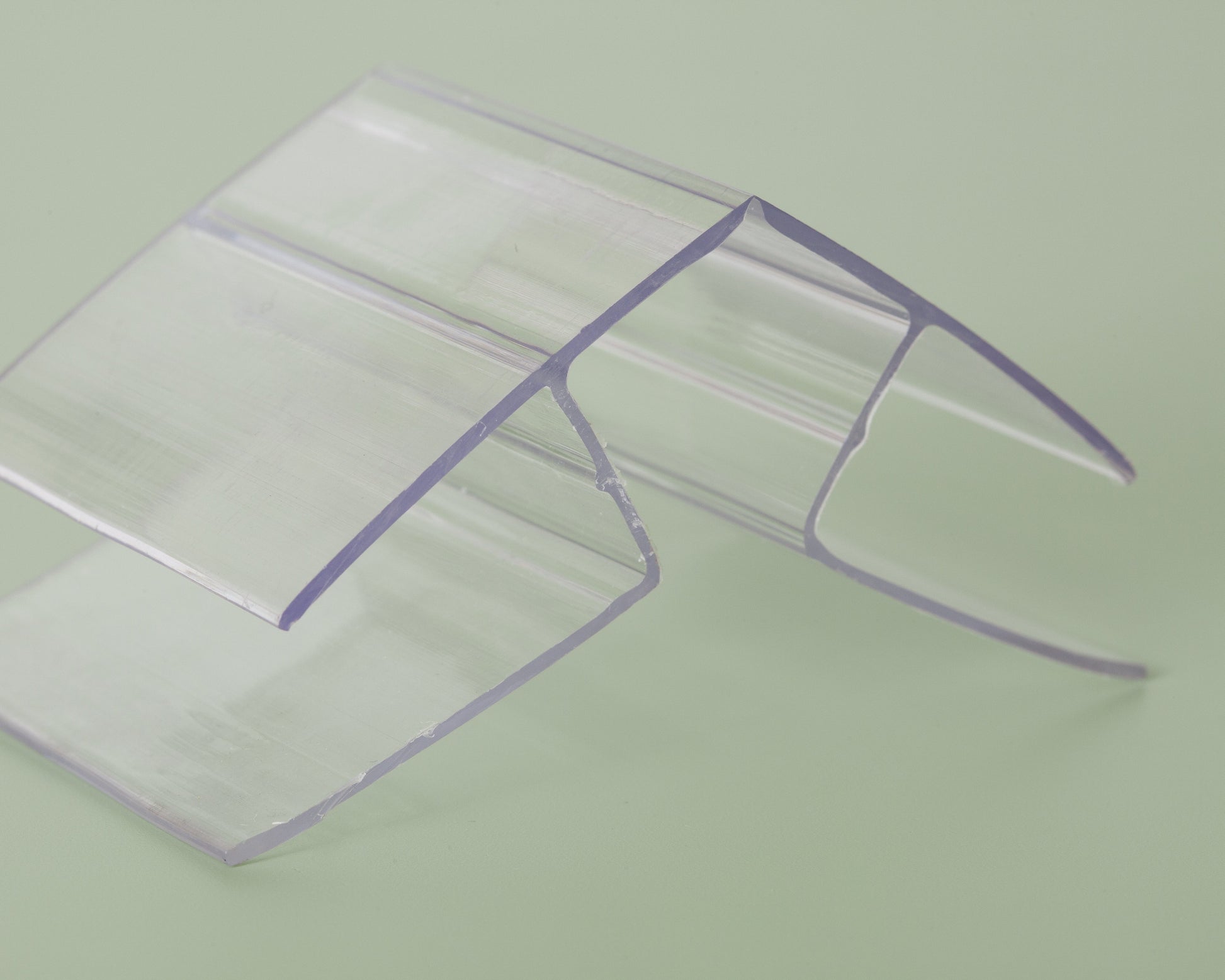 16mm Polycarbonate Ridge Cap / Corner Cap (R Channel)