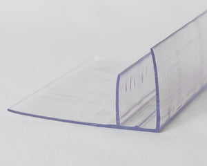 16mm Polycarbonate Side Cap (F Channel)