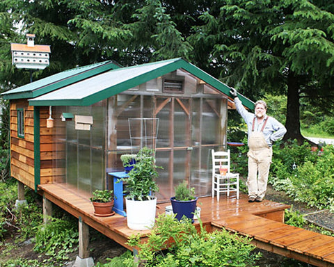 DIY Gable Attached Greenhouse