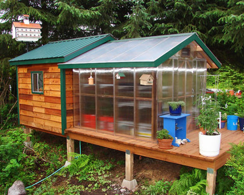 DIY Gable Attached Greenhouse