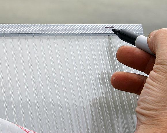 Vented Polycarbonate Tape installation